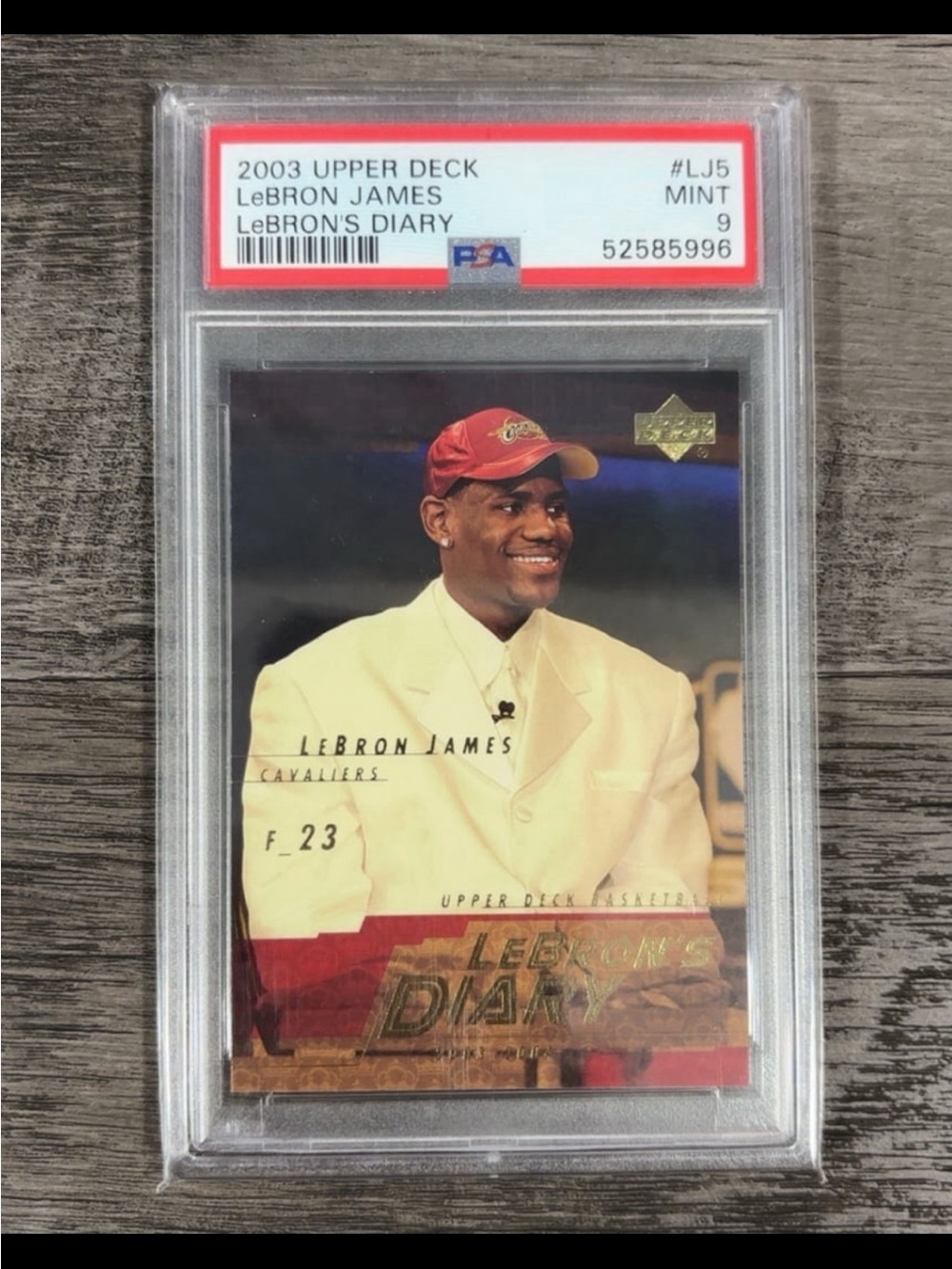 2003 Upper Deck LeBron James Rookie Card - LeBron's Diary